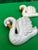 Mid-Century Modern Pair of Small Vintage Ceramic Swan Figurine Wall Hangings For Sale - Image 3 of 10