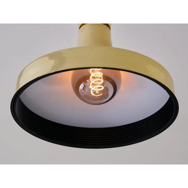 Black Swedish Modern Pendant Light in Brass by Fagerhults Belysning, 1960s For Sale - Image 8 of 11