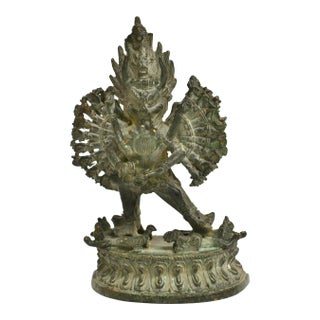 19th Century Tibetan Couple Statue Vajrasattva For Sale