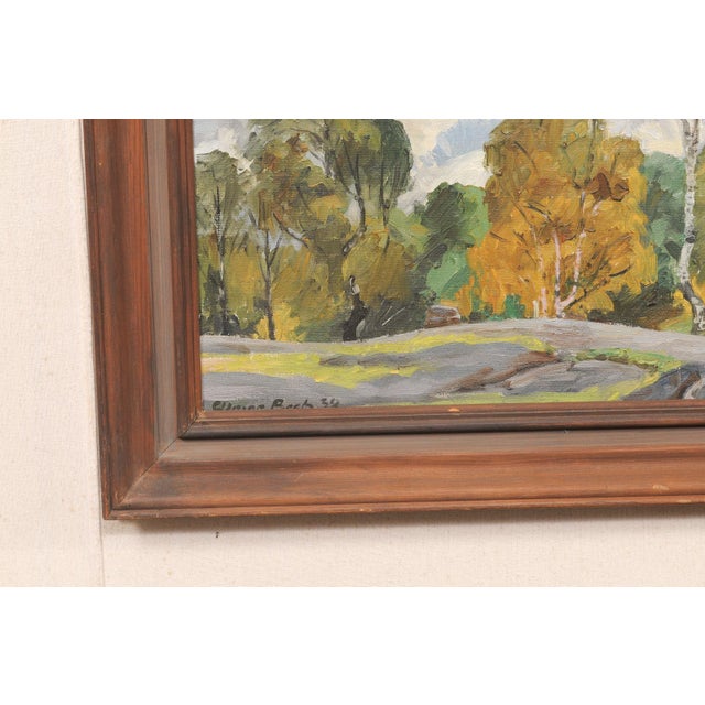 Antique European Landscape Oil Painting For Sale - Image 12 of 12