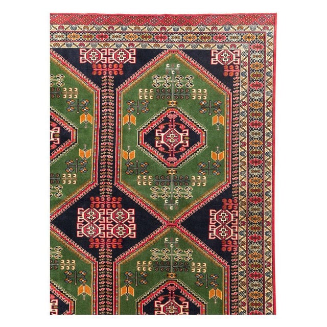 Galerie Shabab Collection Tribal Mid-20th Century Handmade Central Asian Turkoman Room Size Carpet For Sale - Image 4 of 10
