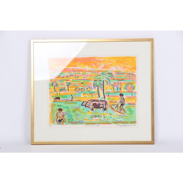 Hans Voigt Steffensen, Rice Fields Bali e.a. Danish Art, 1984, Graphite For Sale - Image 6 of 6