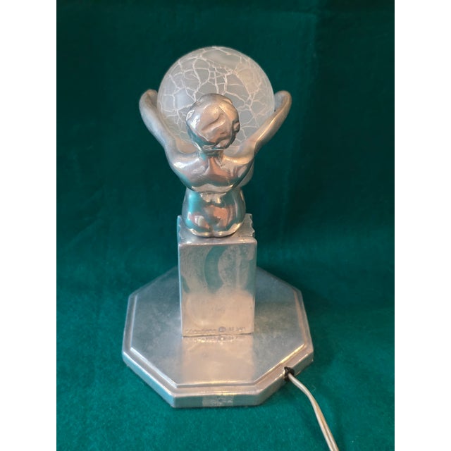 Frankart 1970s Art Deco Accent Lamp For Sale - Image 4 of 9