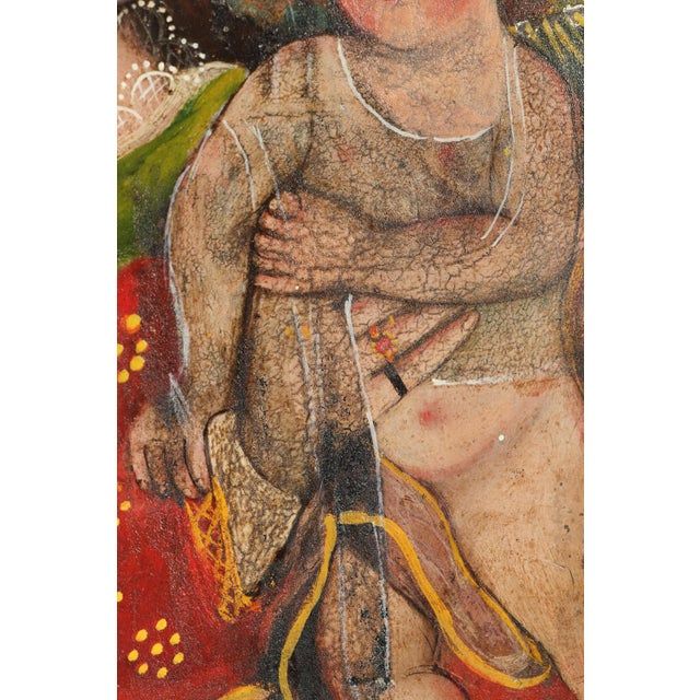 Our Lady of Refuge for Sinner, Oil on Tin, 19th Century For Sale - Image 10 of 13