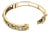 Late 20th Century Diamond Fancy 14k Yellow Gold Open Design Bracelet For Sale