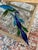 1980s Stained Glass Parrot Suncatcher on Stand For Sale - Image 4 of 8
