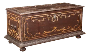 18th Century Piedmontese Baroque Chest in Walnut, Italy