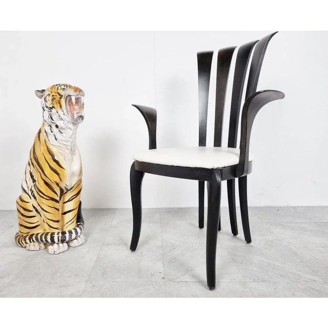 Large Ceramic Hand Painted Tiger, Italy, 1970s For Sale - Image 6 of 9