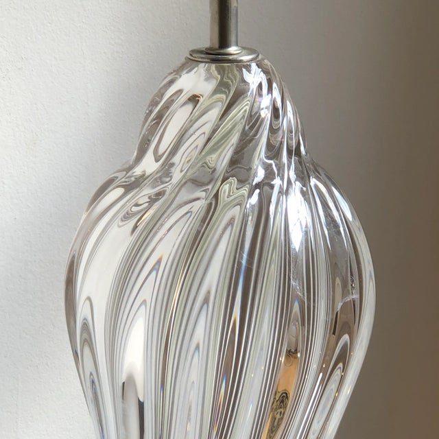 Mid 20th Century Mid-20th Century Murano Style Handblown Glass Table Lamp For Sale - Image 5 of 12