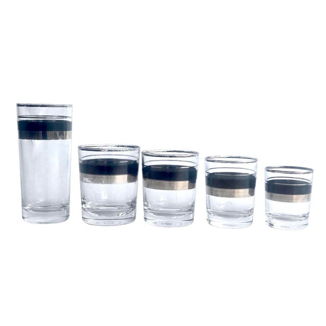 Mid-Century Modern 1960s Reims France Cocktail Glasses, 38 Pieces For Sale - Image 3 of 10