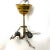 1960s Vintage Swedish Mid Century Brass and Glass Two-Light Ceiling Light For Sale - Image 5 of 9