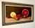 A fabulous vintage Boho original oil painting on canvas. A chic tabletop still life in bright clear colors. Signed by the...