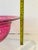 Hot Pink Blown Glass Hot Pink Statement Bowl For Sale - Image 8 of 11