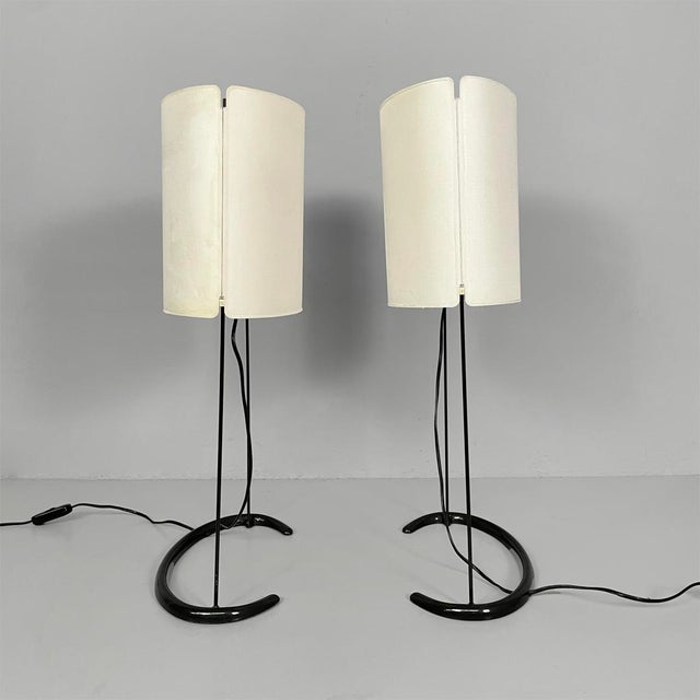 Italian Modern Gala Table Lamps Gala by Paolo Rizzato for Arteluce, 1970s, Set of 2 For Sale - Image 3 of 18