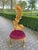 Rococo 1980s Italian Rococo Gold Beech Velvet Side Chairs 2pc- Pair For Sale - Image 3 of 18