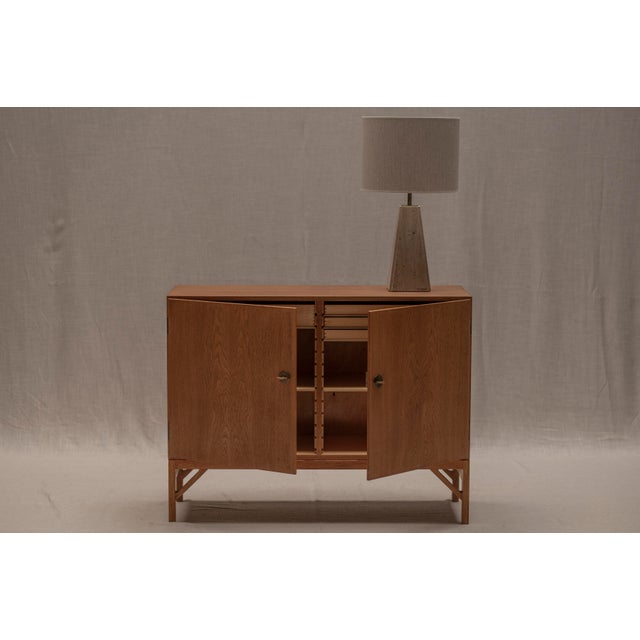 Beige Model No. 232 China Cabinet by Borge Mogensen, 1960s For Sale - Image 8 of 18