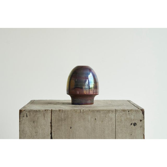 Luster Glazed Studio Pottery Object by Joke Stroes, 1970s For Sale - Image 6 of 9