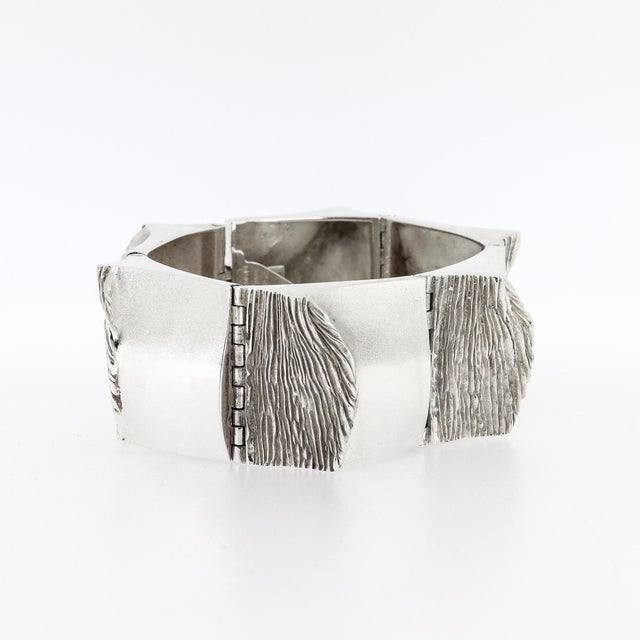 Finnish Modernist Matti Hyvärinen for Sirokoro Sterling Silver Link Bracelet For Sale - Image 11 of 18