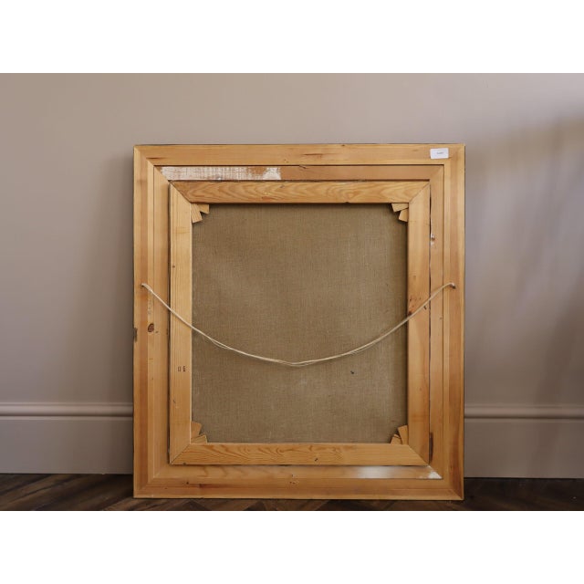 Mid-Century Modern 'Sunlit Parlour' Vintage Swedish Expressive Interior Oil Painting, Framed For Sale - Image 12 of 12