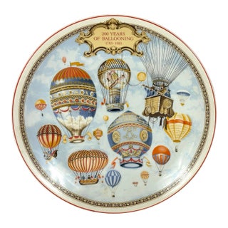 Wedgwood 200 Years of Ballooning 1783-1983 Commemorative Display Plate For Sale