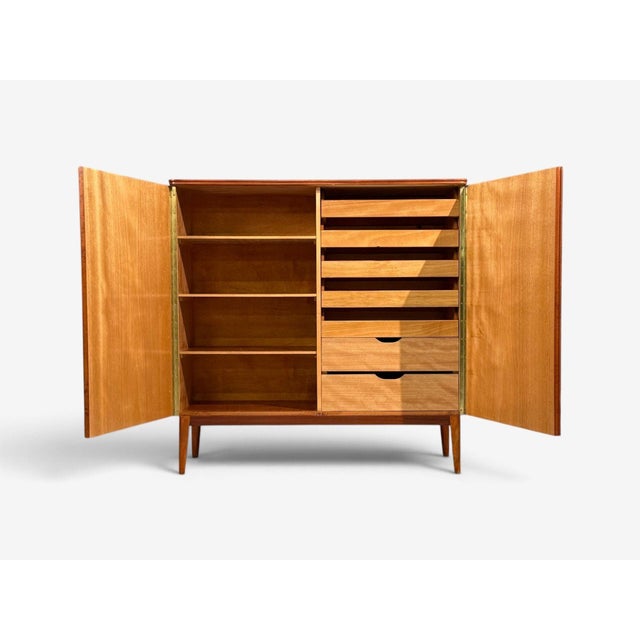 Swedish Modern, La Belgique Horticole Cabinet, Mahogany, Sweden, 1950s For Sale - Image 11 of 13