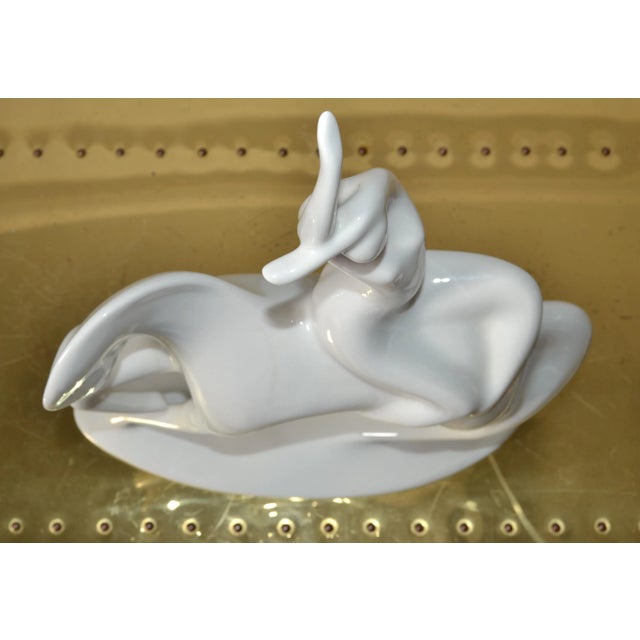 1960s Jitro Porcelain Statue by Jaroslav Ježek for Royal Dux Bohemia Sculpture For Sale - Image 9 of 12