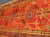 Textile Red and Light Blue Wide Antique Turkish Oushak Gallery Runner For Sale - Image 7 of 18