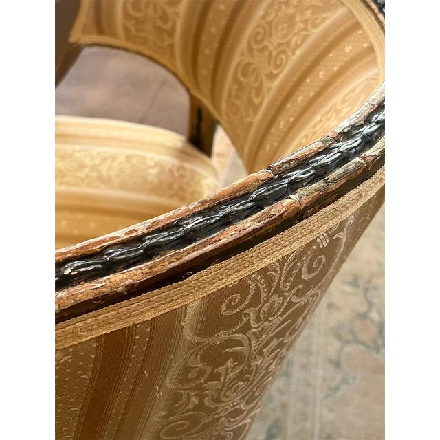 19th Century 19th Century Pair of Swedish Barrel Back Armchairs For Sale - Image 5 of 6