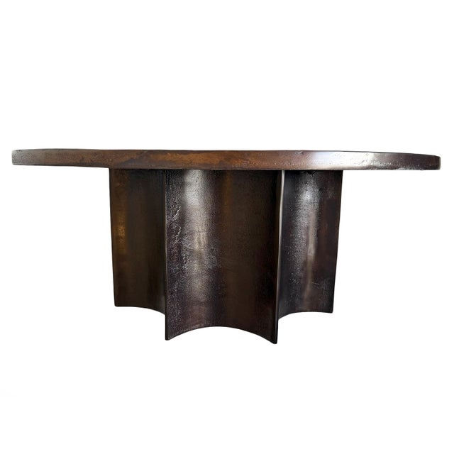 Otto Bronze Round Coffee Table For Sale - Image 9 of 9