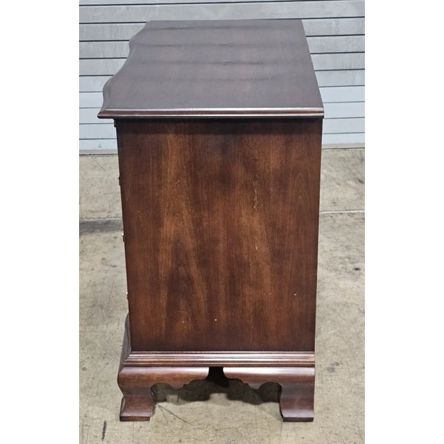 Brown Mid 20th Century Statton Furniture Private Collection Serpentine Chest of Drawers Made in Maryland For Sale - Image 8 of 11
