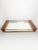 An elegant Art Deco tray dating from the 1940s, combining wood, copper rods, and a mirrored surface. The clean lines of...