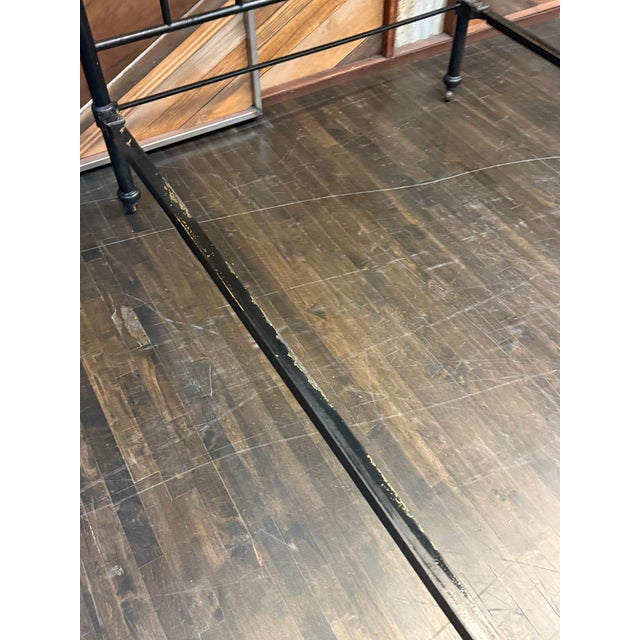 Full Size Antique Iron Rod Bed Frame For Sale In San Francisco - Image 6 of 12