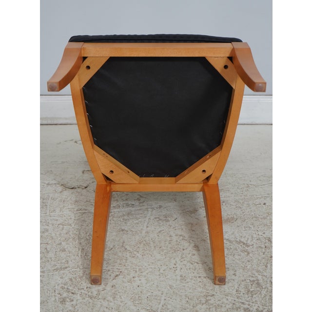 Set of 10 Baker Biedermeier Curly Maple Dining Room Chairs For Sale - Image 17 of 18