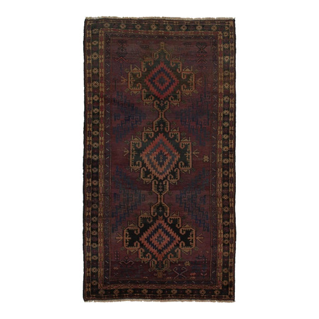 Rug & Kilim’s Baluch Tribal Rug With Colorful Geometric Patterns For Sale