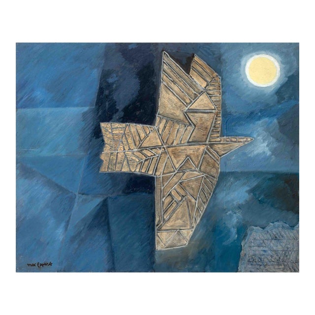 Max Papart "Paris - Milan No. 4" Oil on Board For Sale