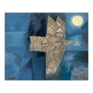 Max Papart "Paris - Milan No. 4" Oil on Board