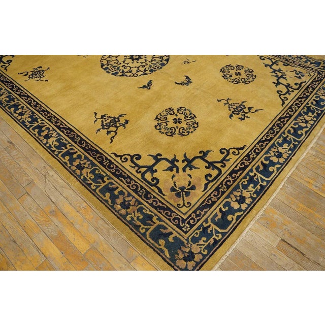 Textile Antique Chinese Peking Rug For Sale - Image 7 of 12