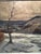 View of Bad Schandau and the Lilienstein in Winter, Oil Painting on Panel For Sale - Image 11 of 12