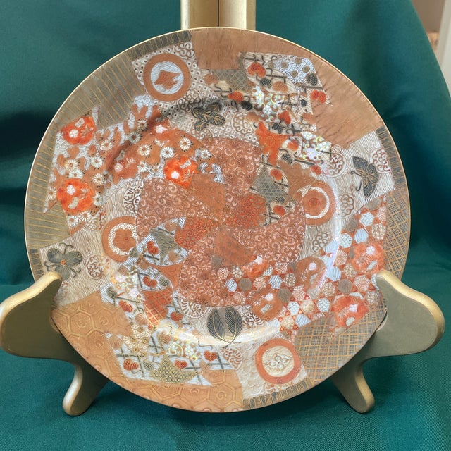 Copper Late 19th Century Rare Meiji Period g.t. Marsh Katani Porcelain Plate Set - Set of 7 For Sale - Image 8 of 11