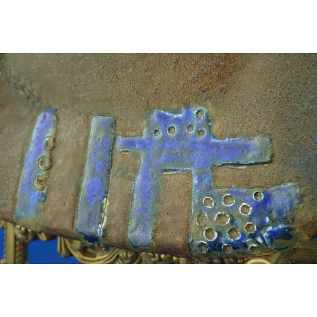 Primitivist Stoneware Plate with Abstract Figures by Cesare Ronchi, Italy, 1960s For Sale - Image 18 of 18