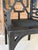 Wood GuildMaster Chinoiserie Black Wood Geometric Fretwork High Back Armchairs – Pair For Sale - Image 7 of 12