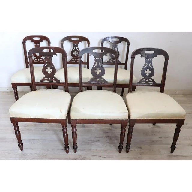 19th Century English Dining Chairs, Set of 6 For Sale - Image 4 of 9