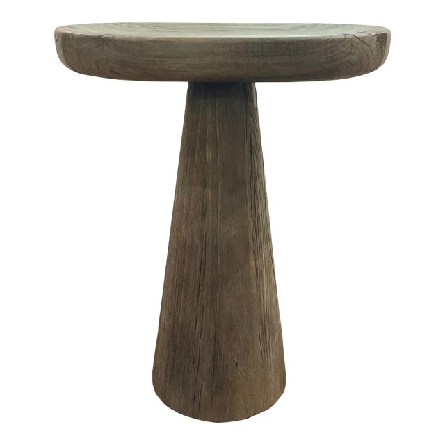 Hooker Greige Wood Oval Spot Table For Sale