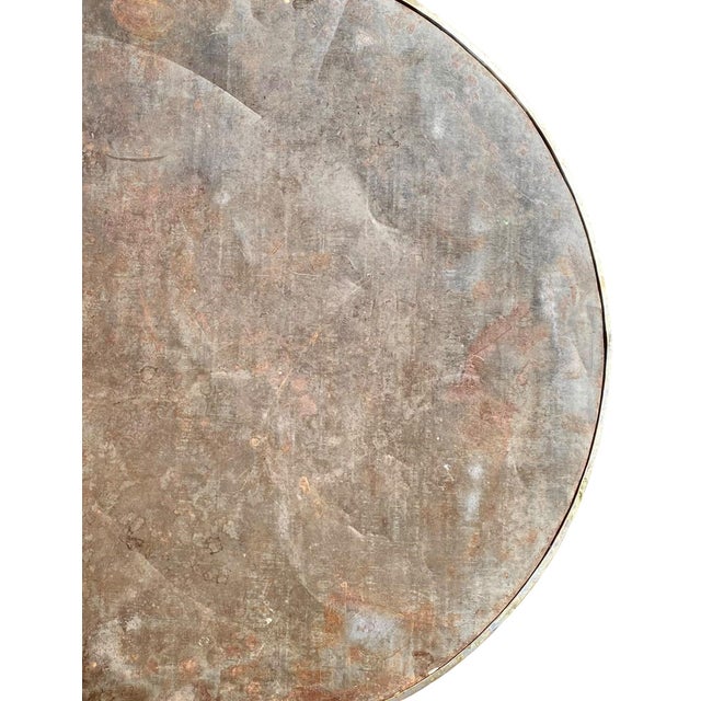 Vintage 1940s Beveled Round Mirror With Hand Etched Stars, 16 Inch For Sale - Image 15 of 15