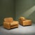 Mid-Century Modern Piumotto Armchairs in Cognac Leather by Arrigo Arrighi for Busnelli, Italy, 1970s, Set of 2 For Sale - Image 3 of 12
