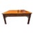 1980s Baker Furniture Chippendale Style Mahogany & Parquetry Square Coffee Table For Sale