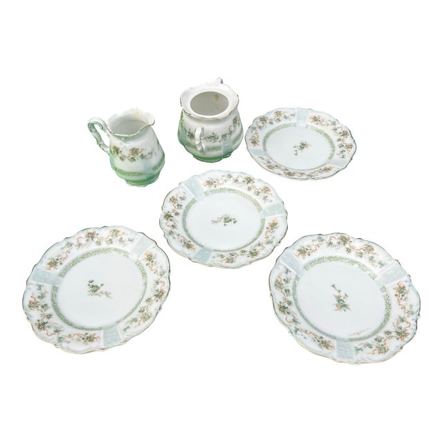 Vintage Silesia Germany Miniature China Set - Set of 6 For Sale
