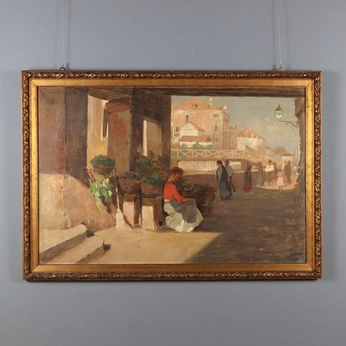 Paolo Baroni, Landscape, Oil on Canvas, Framed For Sale - Image 14 of 14