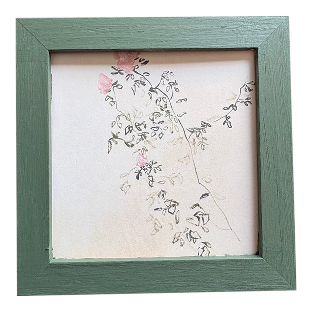 Mini 2025 Carolyn Misterek Repro Print in Custom Hand-Painted Frame For Sale
