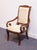 Bernhardt Bernhardt Furniture Traditional Neoclassical Revival Mahogany Toned Upholstered Dining Arm Chair For Sale - Image 4 of 10